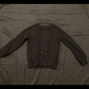 Gap black sweater with black rhinestones
